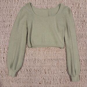 SHEIN Light Green Crew Neck Sweater